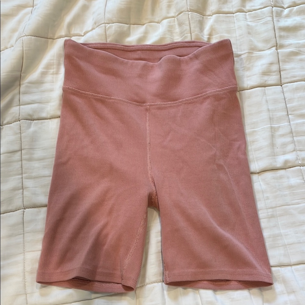Pact Pink Bike Shorts High-Waisted Seamless